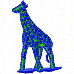 Giraffe Embroidery Design 2 Giraffe Embroidery Design 2